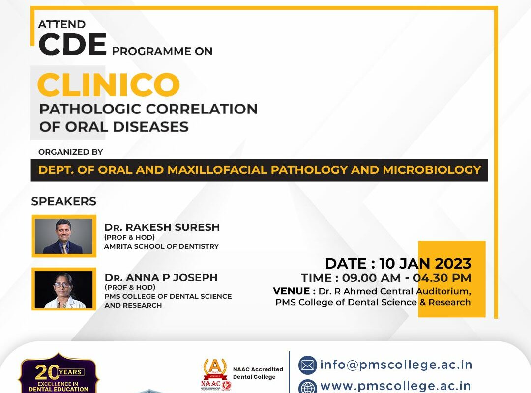Clinico pathologic correlation of oral diseases