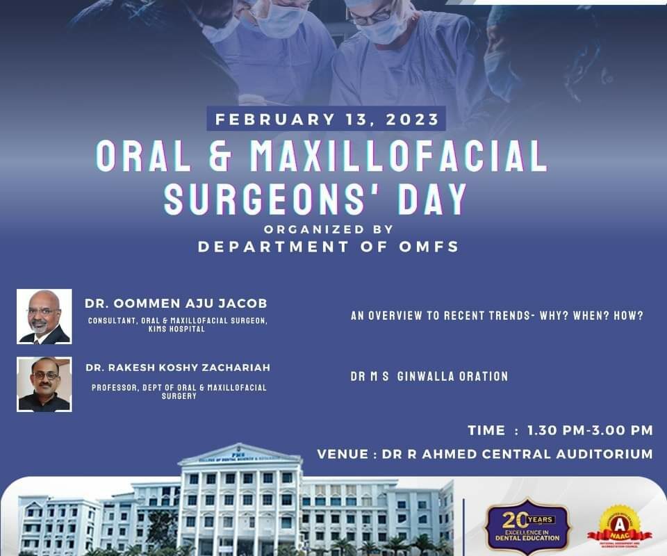 The International Oral and Maxillofacial Surgery Day