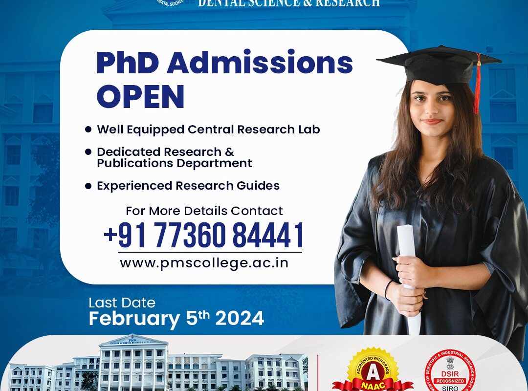 PhD Admissions open