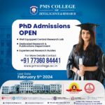 PhD Admissions open