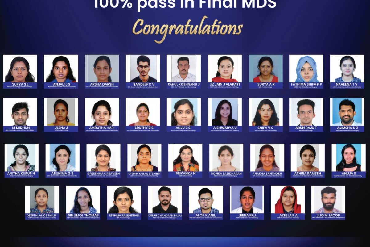 100% Success in Final MDS Exams!