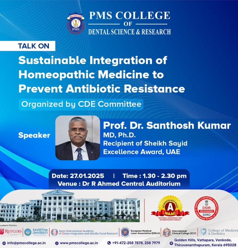 Talk on Sustainable Integration of Homeopathic Medicine to Prevent Antibiotic Resistance